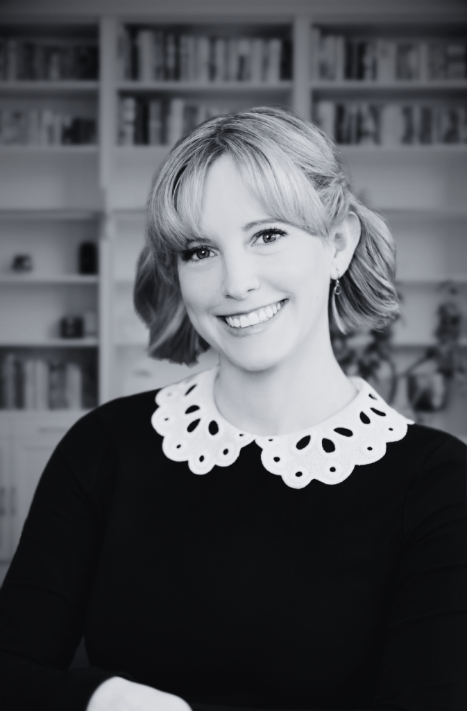 black and white portrait photo